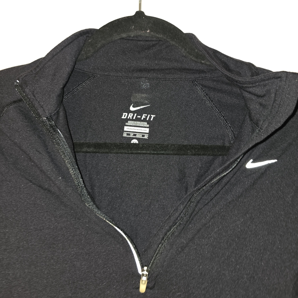 Nike Women’s Black Dri-FIT Long Sleeve Quarter-Zip Up Running Jacket Size XS - Picture 3 of 6